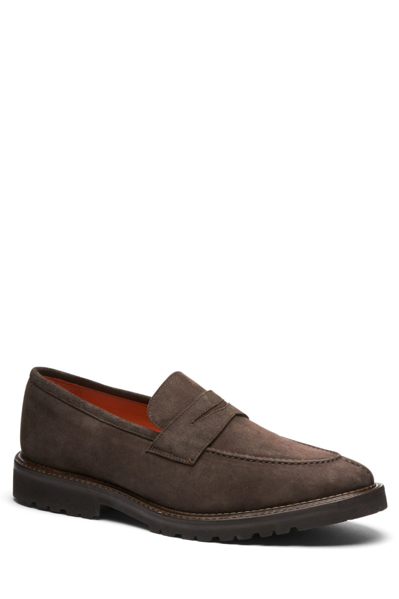 Suede Loafer-Andrea Ventura Firenze-Boyds Philadelphia